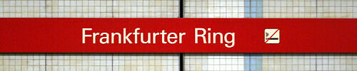 Stationsschild Frankfurter Ring Stationsschild Frankfurter Ring