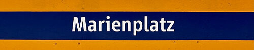 Stationsschild Marienplatz Stationsschild Marienplatz